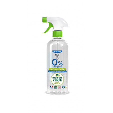 Maison Verte 0% allergènes Spray anticalcaire au vinaigre