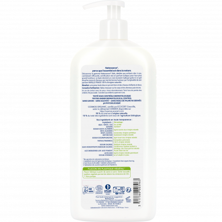 Natessance - Gel douche corps et cheveux Kids Vanille-Fraise