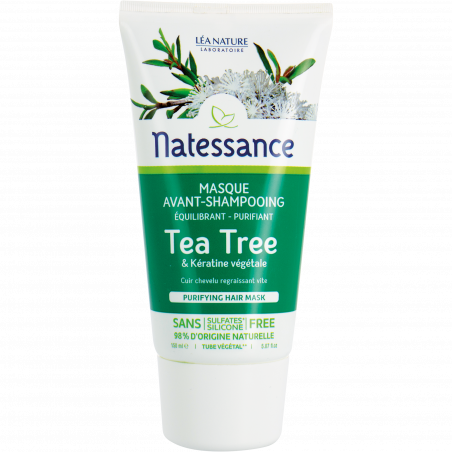 Natessance - Masque avant-shampooing - Tea Tree & Kératine végétale