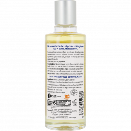 Natessance - Huile de Ricin bio équitable - fortifie et régénère