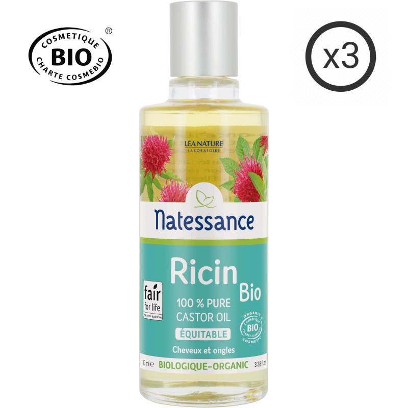 Huile de Ricin bio équitable - fortifie et régénère