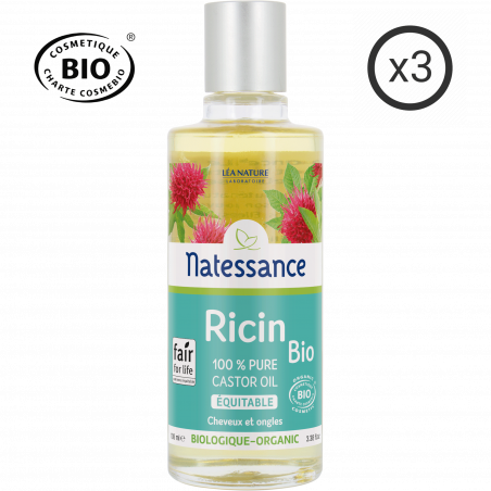 Huile de Ricin bio équitable - fortifie et régénère
