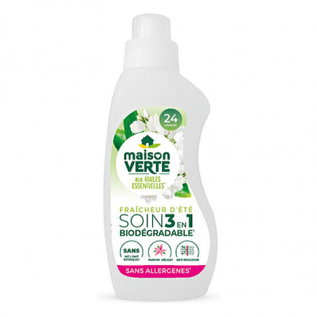 Maison Verte - flacons de Soin du Linge Anti-Bouloche Fraîcheur - 750 ml