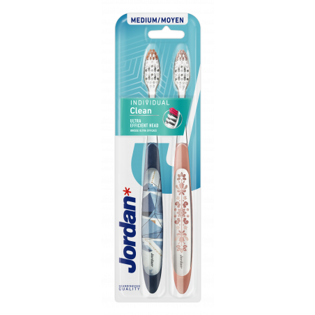 Jordan Brosse à Dents Individual Clean Medium x2