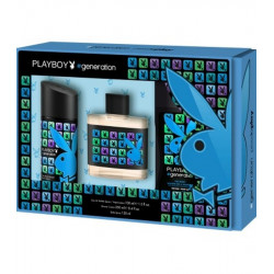 Playboy Coffret 3 Pcs Génération - Edt 100 Ml - Déodorant Spray 150 Ml - Gel...