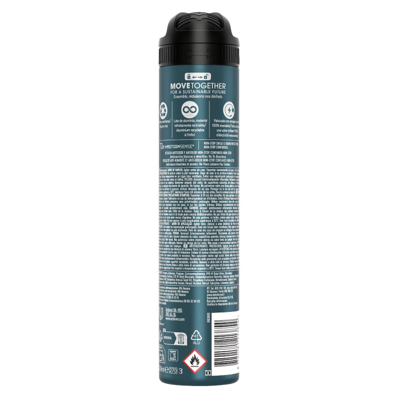 REXONA MEN Déodorant Homme Spray Anti-Transpirant Invisible Black + White 200ml
