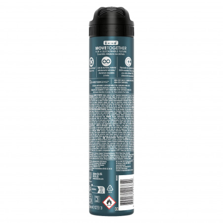 REXONA MEN Déodorant Homme Spray Anti-Transpirant Invisible Black + White 200ml