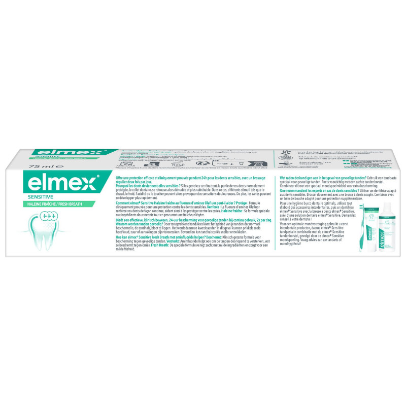 ELMEX DENT SENSI HAL FRAÎCHE 0 COLORANT 75ML