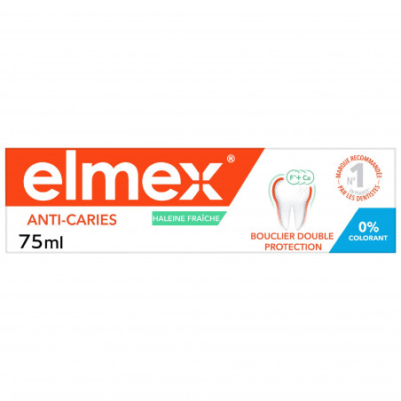 ELMEX DENT AC HALEINE FRAÎCHE 0 COLORANT 75ML