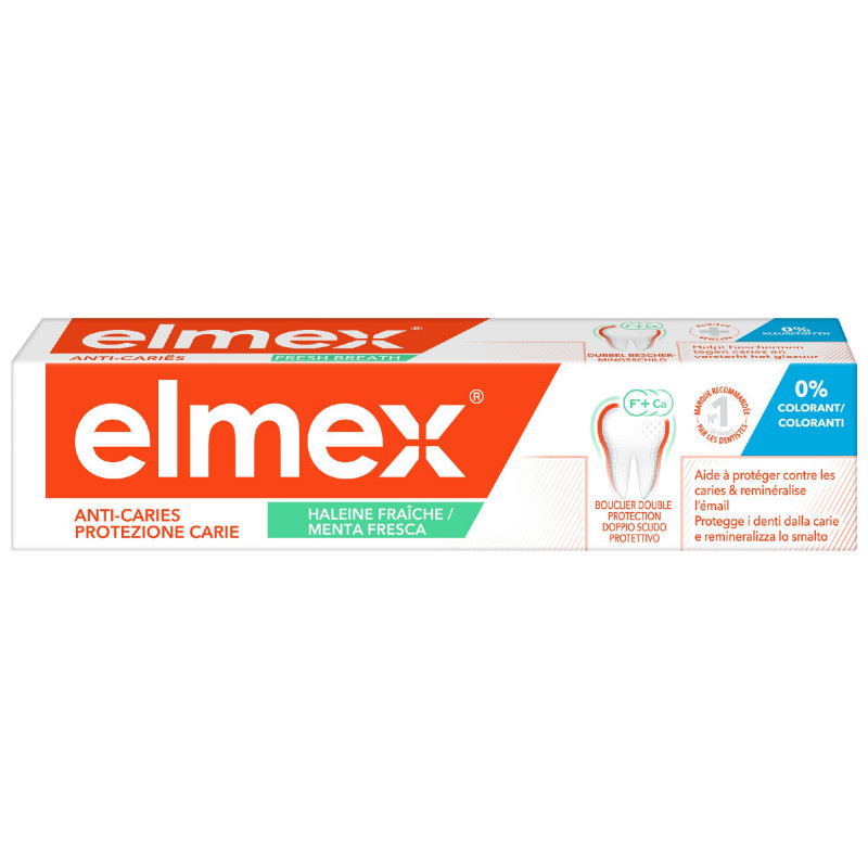 ELMEX DENT AC HALEINE FRAÎCHE 0 COLORANT 75ML