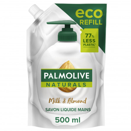 Palmolive savon mains Naturals Lait & Amande Doypack 500ml