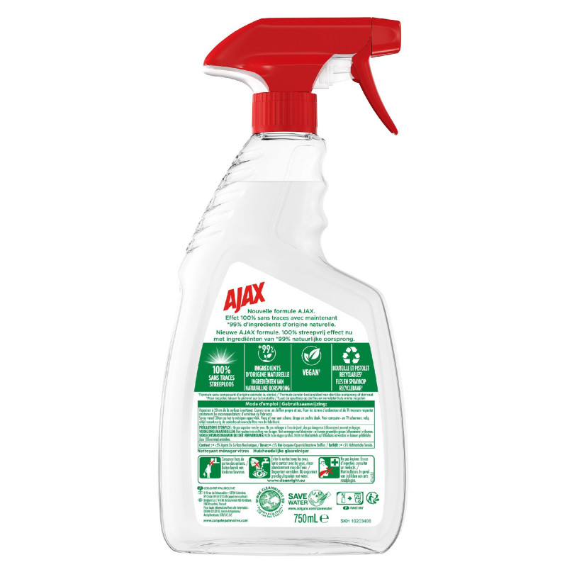 AJAX VITRES CRISTAL ORIG VEG PIST 750ML