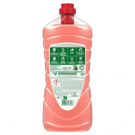 AJAX Nettoyant Ménager Sols et Multi Surfaces Fête des Fleurs Hibiscus Lot de 12 x 1250ml