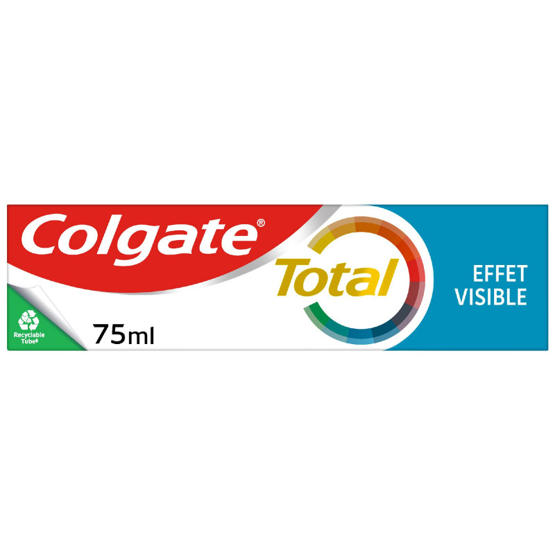 COLGATE Dentifrice Colgate Total Action Effet Visible Lot de 12 x 75ml