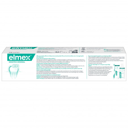 ELMEX Dentifrice Sensitive Original Triple Protection 0% Colorant Lot de 12 x 75ml ELMEX Dentifrice Sensitive Original Triple Protection 0% Colorant Lot de 12 x 75ml