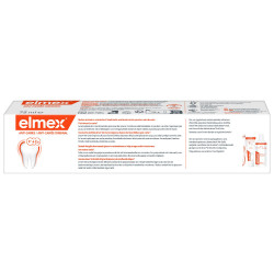 ELMEX Dentifrice Anti-Caries Original Bouclier Double Protection 0% Colorant Lot de 12 x 75ml
