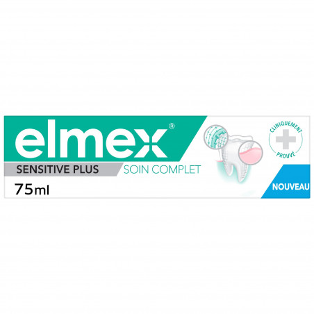 ELMEX Dentifrice Sensitive Plus Soin Complet Lot de 12 x 75ml