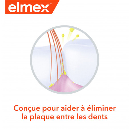 ELMEX Brosse à Dents Manuelle Souple Anti-Caries Douceur Lot de 6 unités