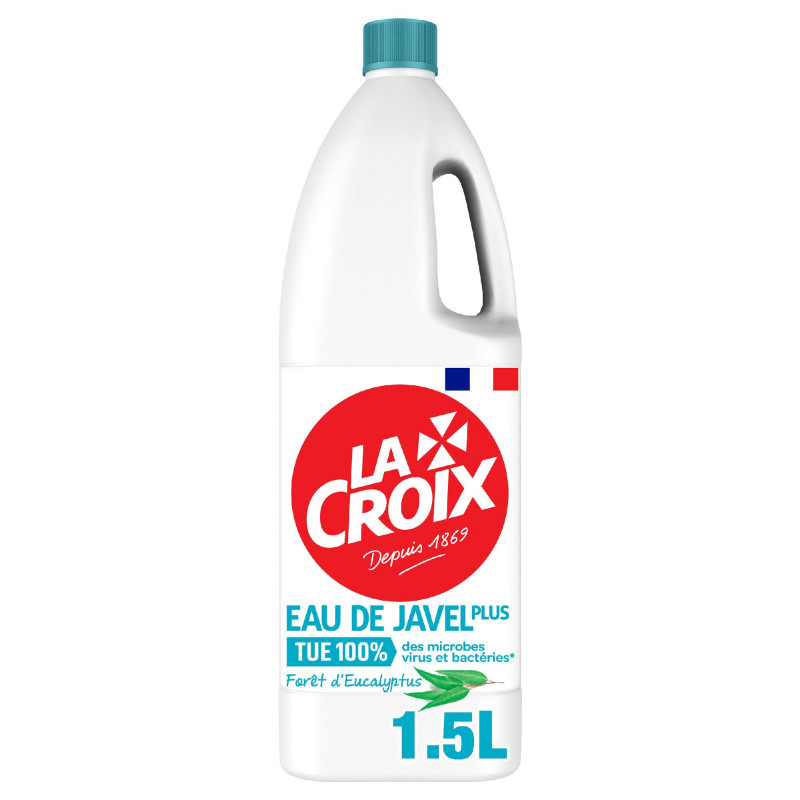 LA CROIX Eau de Javel Plus Forêt d'Eucalyptus Lot de 8 x 1500ml