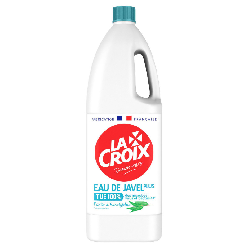LA CROIX Eau de Javel Plus Forêt d'Eucalyptus Lot de 8 x 1500ml