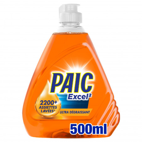 PAIC Liquide Vaisselle Paic Excel² Ultra Dégraissant Lot de 12 x 500ml