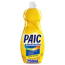 Pack de 12 - PAIC Liquide Vaisselle Multi Action Fraîcheur Agrumes Super Dégraissant Brillance et Anti-Traces 750ml 2