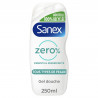SANEX Gel Douche Hydratant Zero% Essential Ingredients Tous Types de Peaux Lot de 6 x 250ml