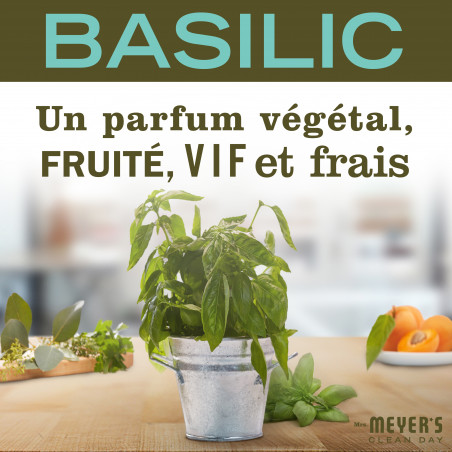 Mrs Meyer's - Pack de 6 Nettoyant Multi Surface Concentre Parfum Basilic 946 Ml Mrs Meyer's - Pack de 6 Nettoyant Multi Surface Concentre Parfum Basilic 946 Ml