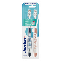 Pack de 12 Jordan Brosse à Dents Individual Clean Medium x2