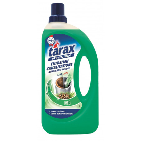 Pack de 10 Tarax Entretien Canalisations Pin - liquide 1 l Pack de 10 Tarax Entretien Canalisations Pin - liquide 1 l
