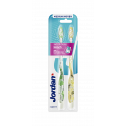 Pack de 12 Jordan Brosse à Dents Individual Reach Medium x2