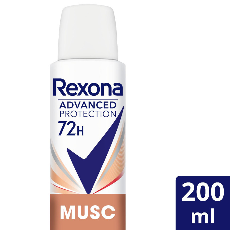 Pack de 6 REXONA Déodorant Femme Spray Musc 200ml