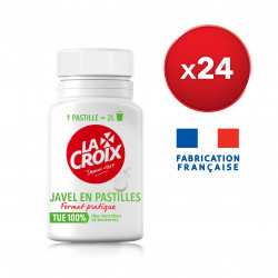 Pack de 24 - Javel en Pastilles LA CROIX Désinfectant . Boite - 40 pastilles