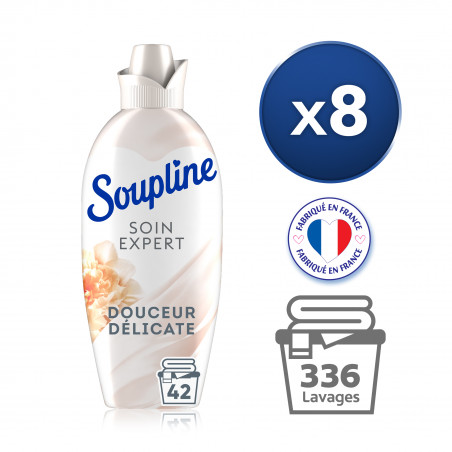 Pack de 12 - Soupline Tablettes Adoucissantes Cœurs Champs de Lavande - 28  pièces