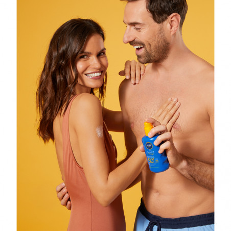 Pack de 2 - Protection crème solaire spray NIVEA SUN FPS 50+ PROTECT & HYDRATE 200ml