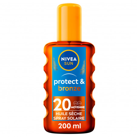 Protection solaire Spray Huile Sèche NIVEA SUN FPS 20 PROTECT & BRONZE 200ml