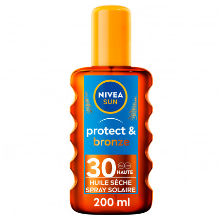 Protection solaire Spray Huile Sèche NIVEA SUN FPS 30 PROTECT & BRONZE 200ml