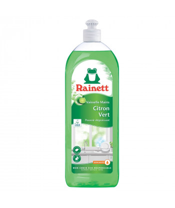 Pack de 10 -  Rainett - Liquide Vaisselle Ecologique Citron Vert 750ml