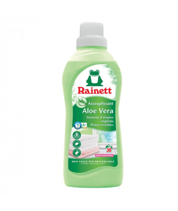 Pack de 8 -Rainett - Assouplissant Ecologique Concentré Aloe Vera 750ml - 31 lavages