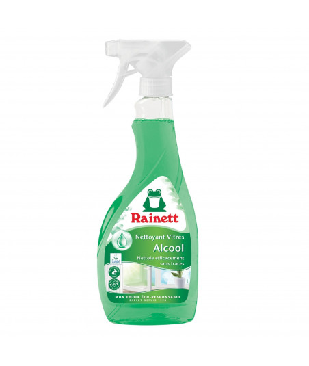 Pack de 8 -Rainett - Nettoyant Vitres Ecologique Alcool cradle to cradle - Spray 500ml