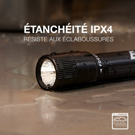 LAMPE TORCHE FAISCEAU RÉGLABLE X FOCUS GRAND MODÈLE 2AAA - 50 LUMENS