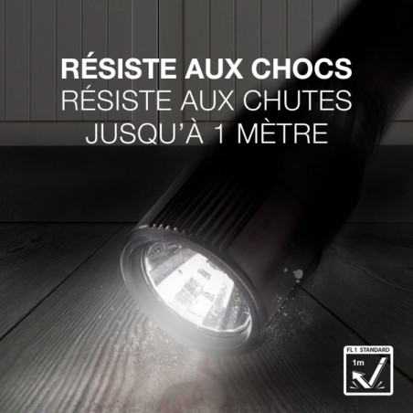 LAMPE TORCHE FAISCEAU RÉGLABLE X FOCUS GRAND MODÈLE 2AAA - 50 LUMENS