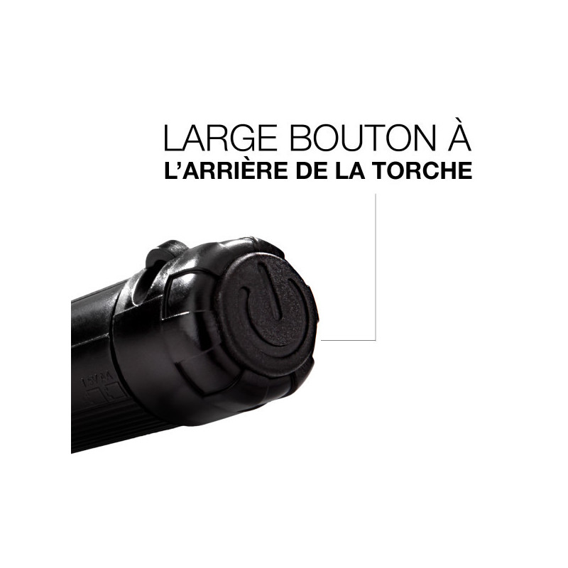 LAMPE TORCHE FAISCEAU RÉGLABLE X FOCUS GRAND MODÈLE 2AAA - 50 LUMENS