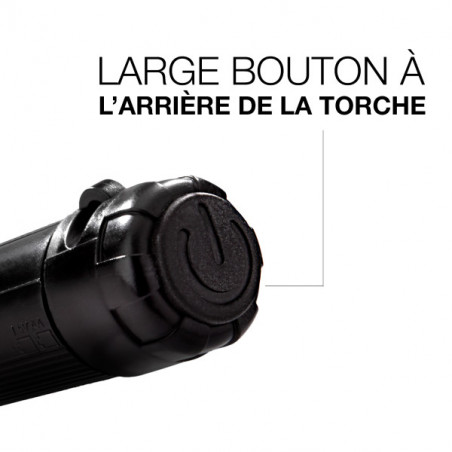 LAMPE TORCHE FAISCEAU RÉGLABLE X FOCUS GRAND MODÈLE 2AAA - 50 LUMENS