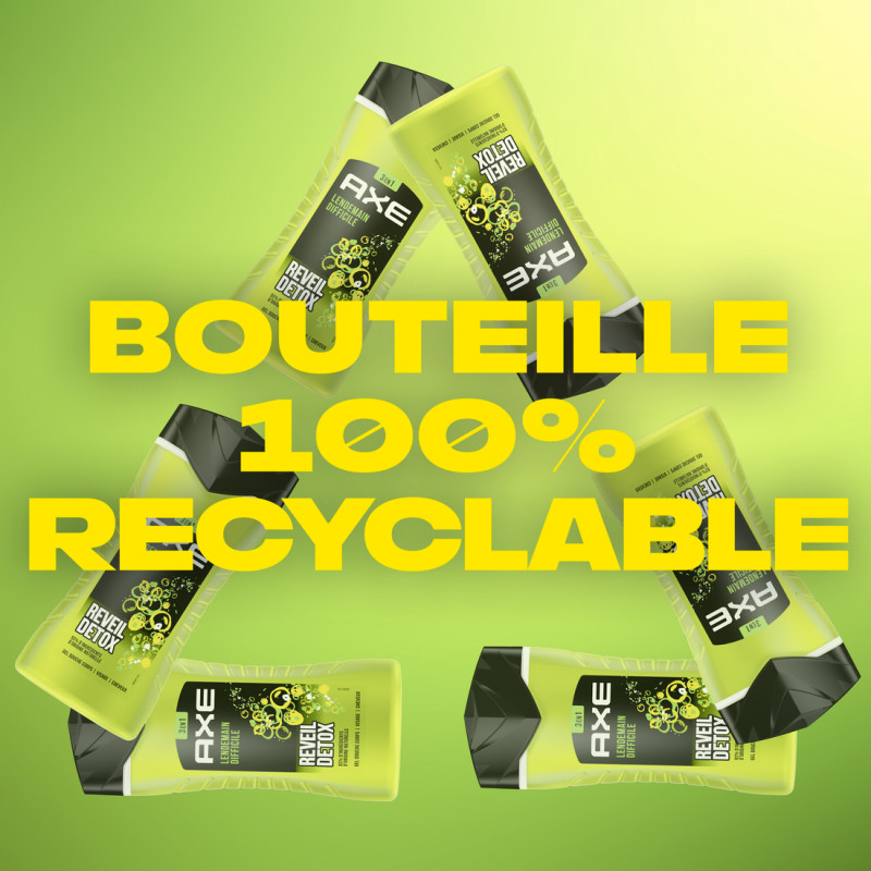 4x250ml Gels Douche Homme Axe Lendemain Difficile 12h de Frâicheur (Lot de 4x250ml )