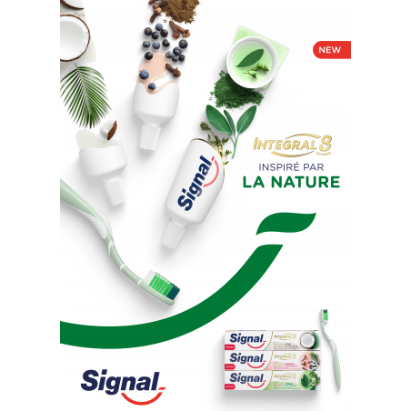 6x75ml Dentifrices Signal Integral 8 Nature Elements Soin Gencives (Lot de 6x75ml ) 6x75ml Dentifrices Signal Integral 8 Nature Elements Soin Gencives (Lot de 6x75ml )