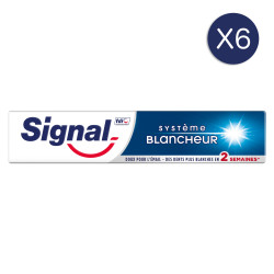 6 Dentifrices Signal Système Blancheur (Lot de 6 x 75ml)