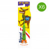 6 Brosses à Dents Signal Enfants 3 à 6 ans Extra Souple (Lot de 6 )