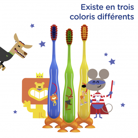 6 Brosses à Dents Signal Enfants 3 à 6 ans Extra Souple (Lot de 6 )