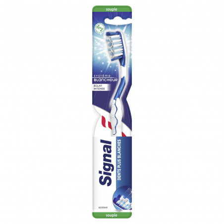 6 Brosses à Dents Signal Système Blancheur Eclat Intense Souple (Lot de 6 )